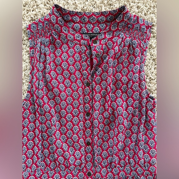 NWOT Banana Republic Womens Size 2 Red, Blue, and White Maxi Dress - Picture 5 of 7